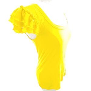 Juicy Couture ruffle cap sleeve tee shirt small